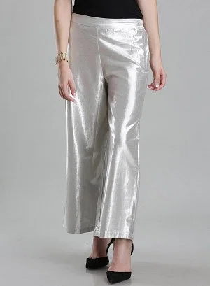 Silver Shimmery Pants
