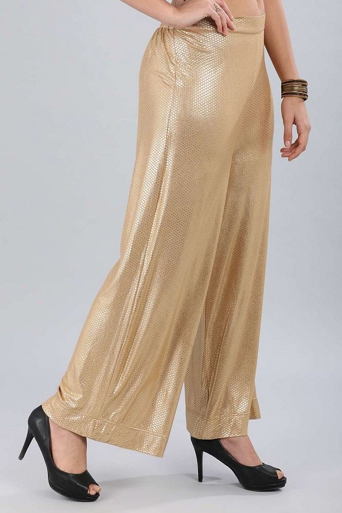 Buy GoldToned Pants for Women by AVAASA MIX N MATCH Online  Ajiocom