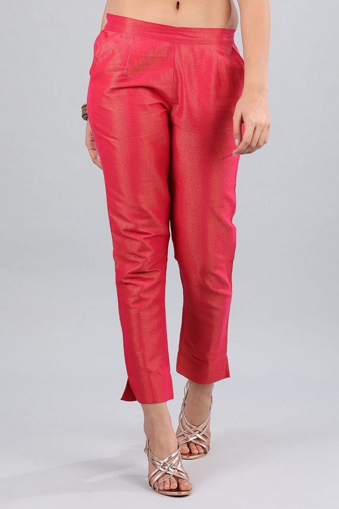 Buy SHOW OFF Women's Grey Solid Cigarette Trousers Cotton Trouser Online at  Best Prices in India - JioMart.