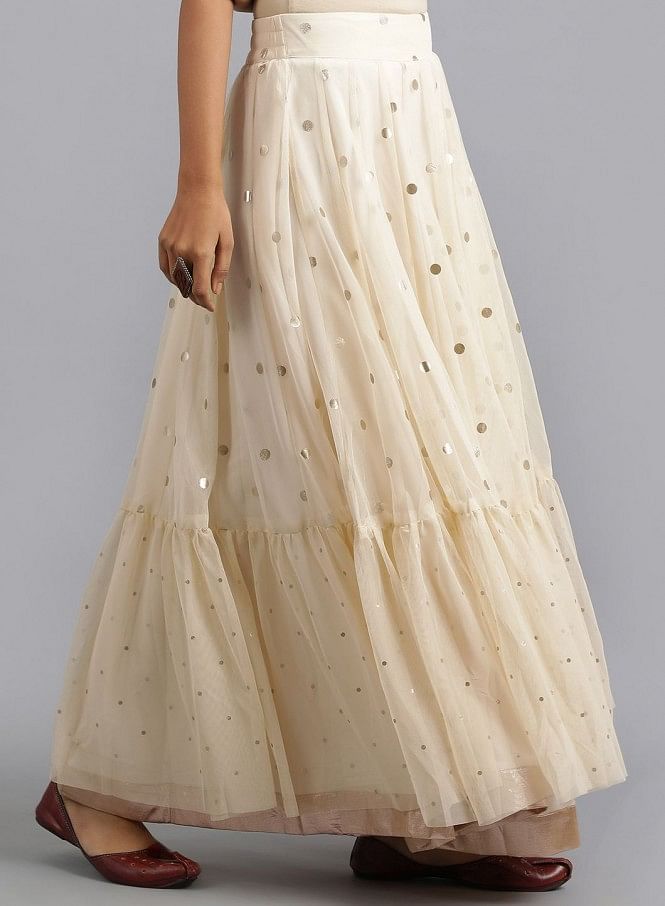 Buy Off White Skirts & Ghagras for Women by SRISHTI Online | Ajio.com