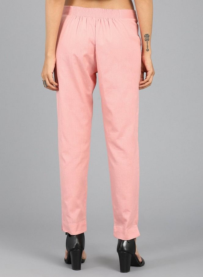Forever New Rose Pink Mid Rise Pants