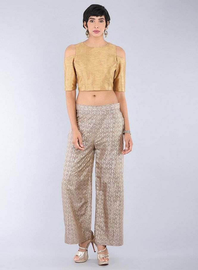 Gold Palazzos - Buy Trendy Gold Palazzos Online in India | Myntra