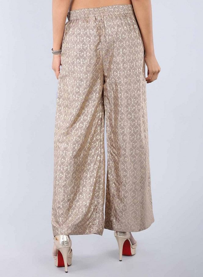 Buy Gold Trousers  Pants for Women by SHARARAT Online  Ajiocom