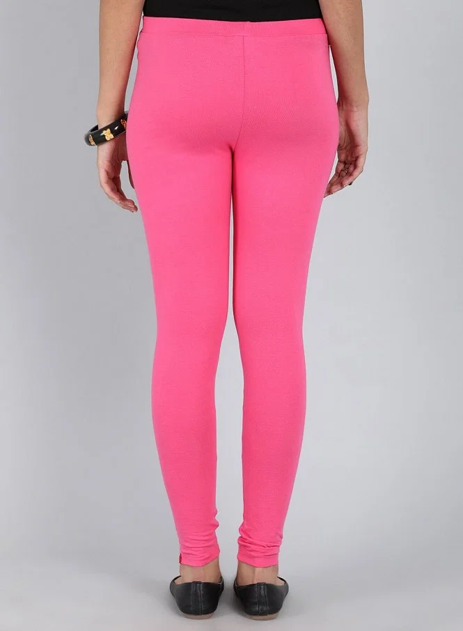 Women's Hot Pink Ankle Leggings