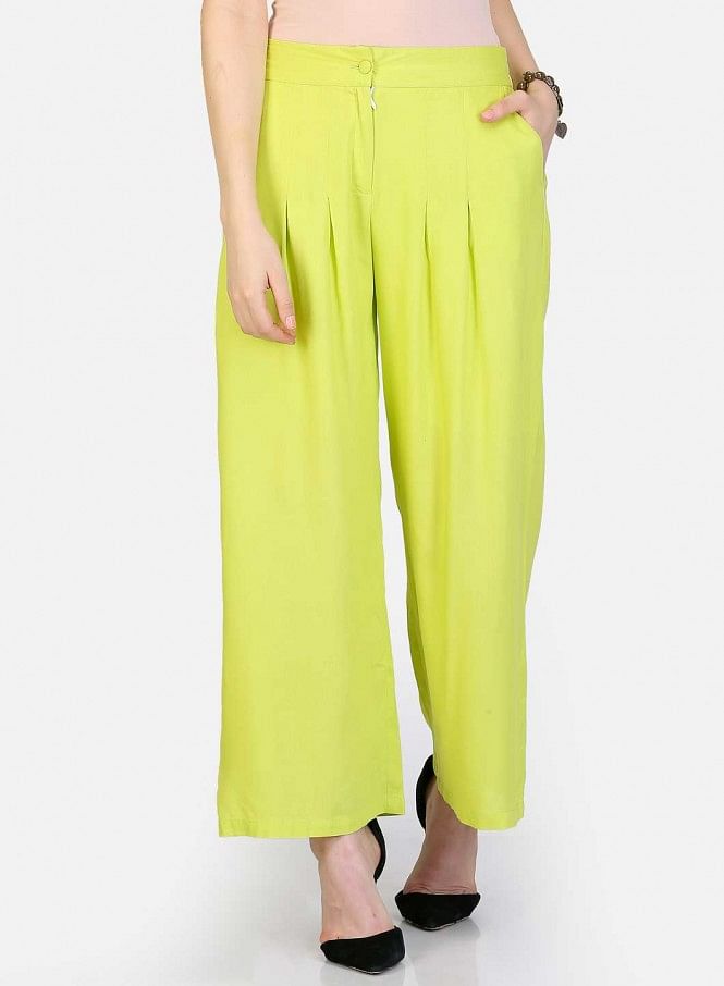 Buy online Blue Straight Palazzo from Skirts, tapered pants & Palazzos for  Women by Elleven By Aurelia for ₹979 at 35% off | 2024 Limeroad.com
