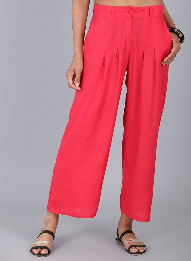H&M+ Tailored trousers - Pink - Ladies | H&M SG