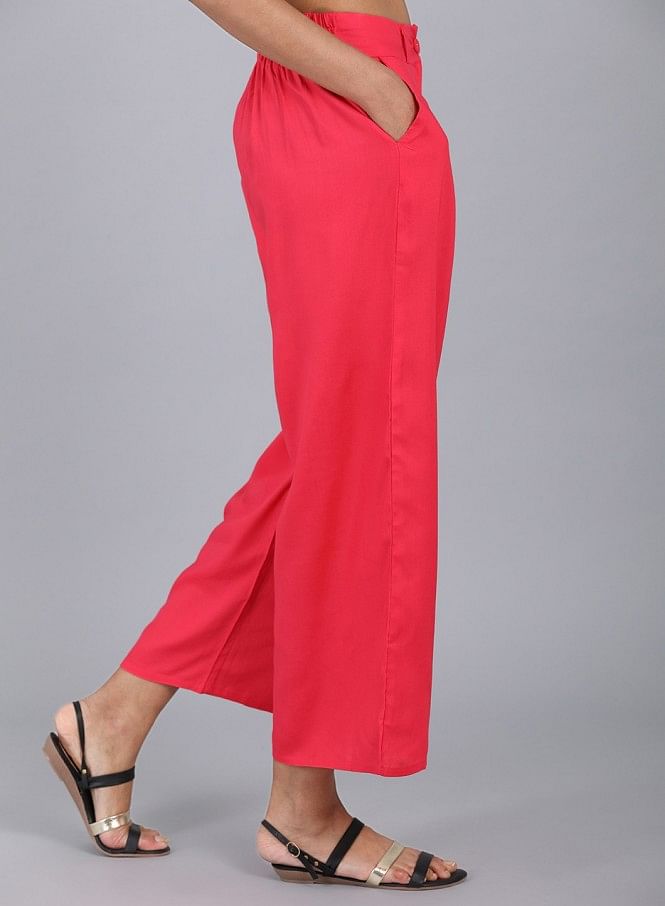 Dusty Pink Belted Tailored Trousers | Trousers women, Pants for women,  Slacks for women
