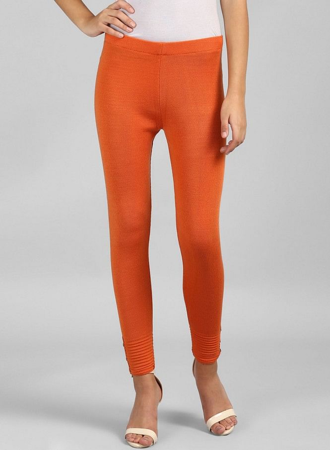 Buy Orange Woollen Leggings Online - W for Woman