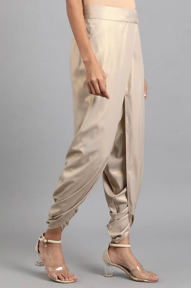 Buy Gold Petal Pants Online - W for Woman