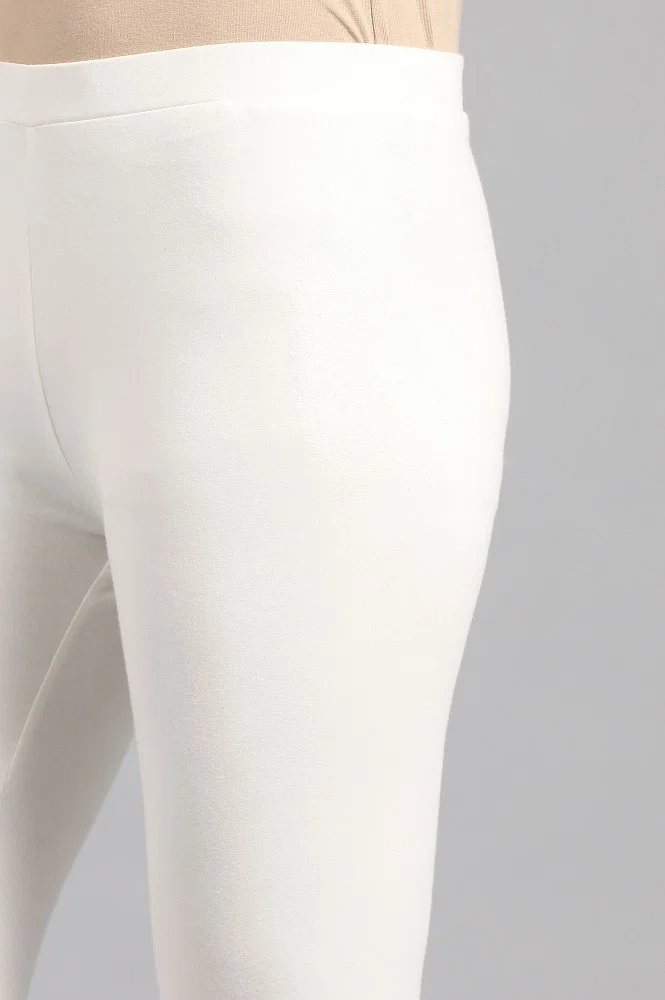Buy Off-white Solid Tights Online - Shop for W