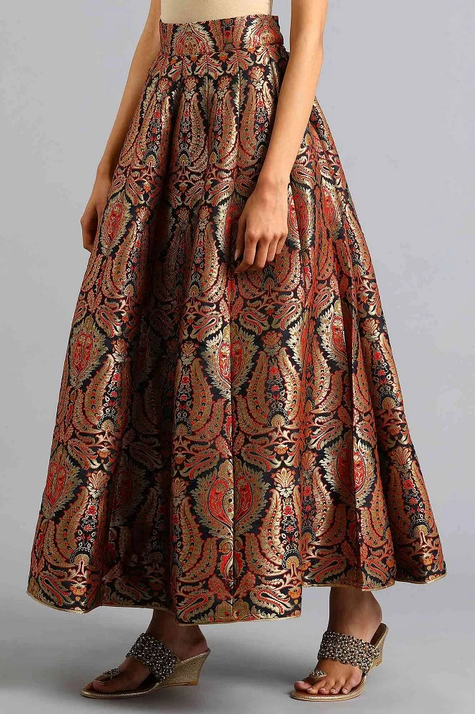 Acka jacquard volume skirt-connectedremag.com