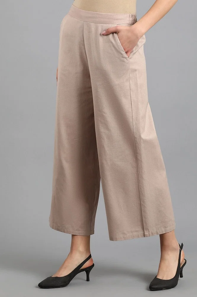 ELLA 2.0 - Wide beige pants