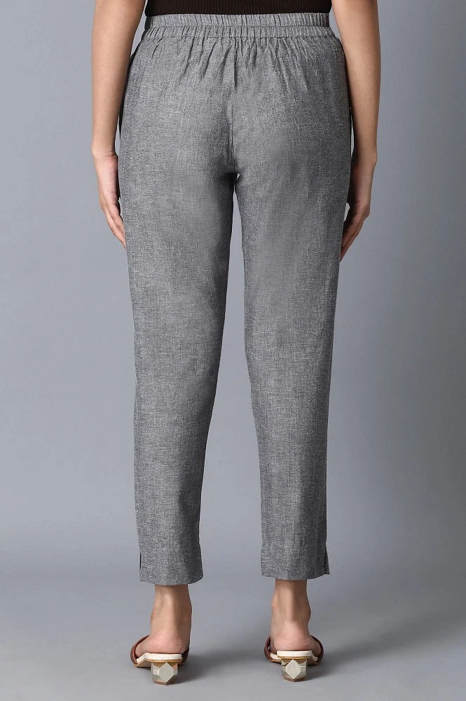 Buy White Straight Fit Trouser Pants Online - Aurelia