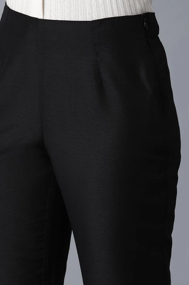 Buy online Black Solid Treggings Trouser from bottom wear for Women by Klas  Nobl for ₹1400 at 60% off