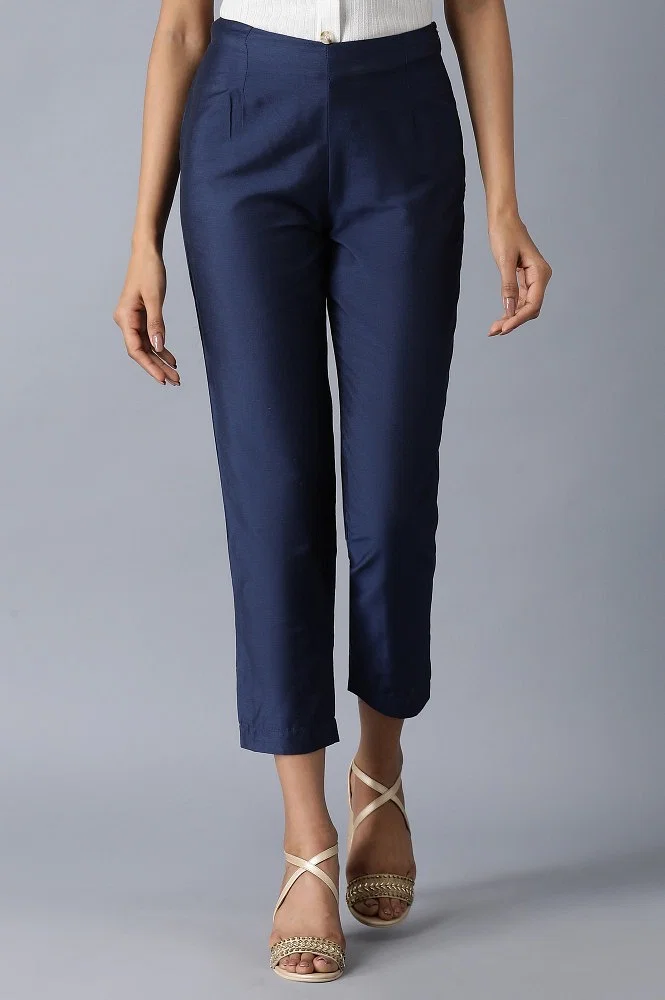 Women's Navy Blue Trousers