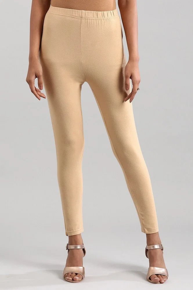 Buy First Choice Dark Golden Women's Leopard Metallic Shimmer Leggings at