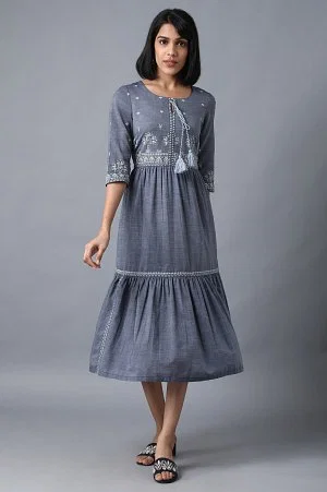 Louis Vuitton Dresses Blue Wool ref.57413 - Joli Closet