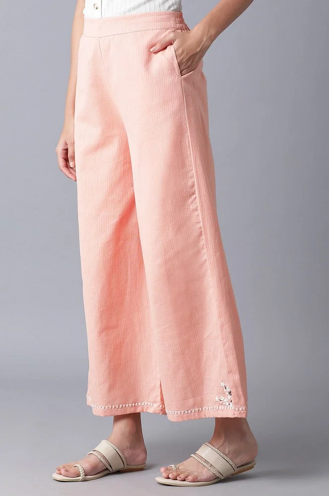 Buy Light Pink Parallel Pants Online - W for Woman