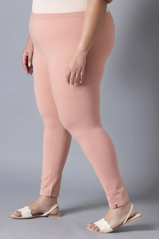 Buy Dusty Pink Solid Tights Online - Shop for W