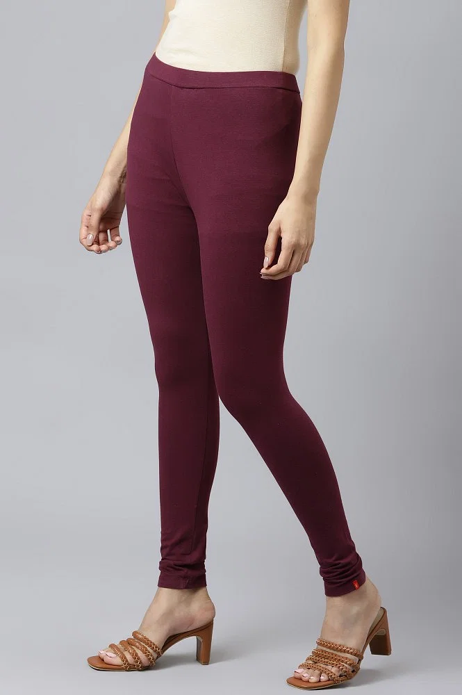Tights - Burgundy Solid