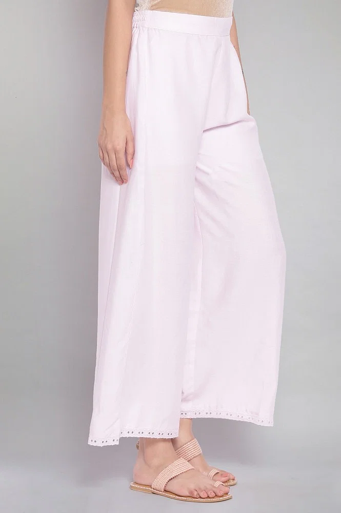 Buy Light Pink Parallel Pants Online - W for Woman