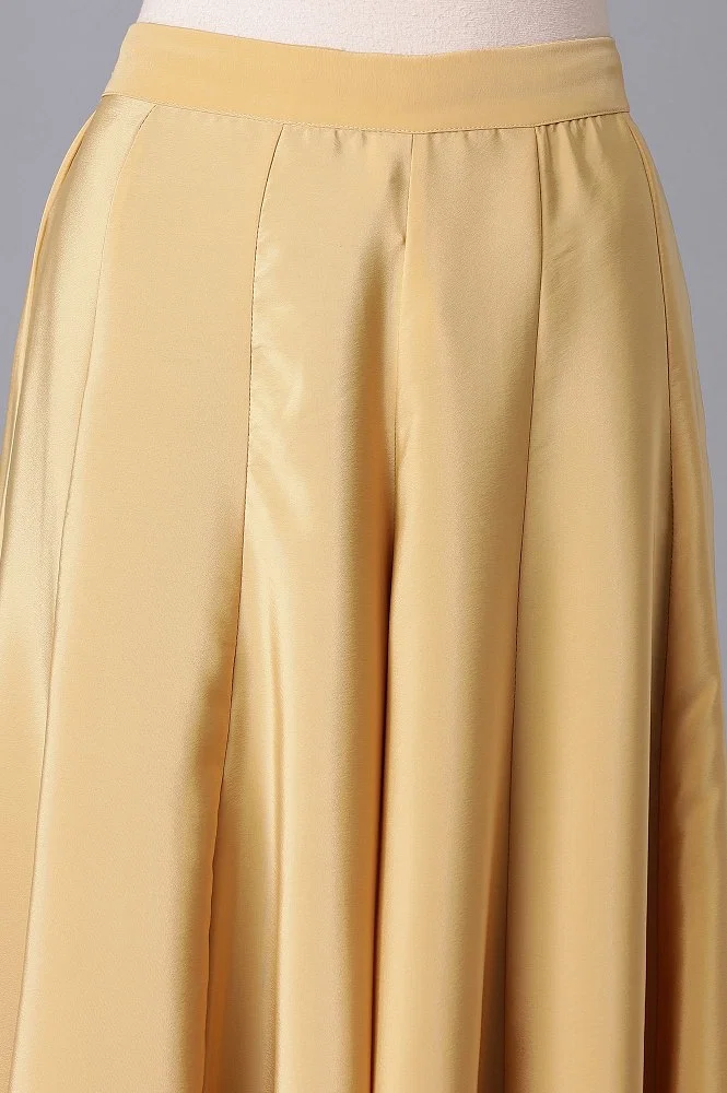 Buy Gold Flared Culottes Online - W for Woman