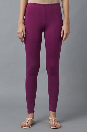 Buy online High Rise Ankle Length Leggings from Capris & Leggings for Women  by Elleven By Aurelia for ₹650 at 46% off
