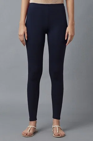 Buy Semantic Leggings - Womens Legging in Navy Blue Color - Size Available  (Small, Medium, Large, Extra Large & Double XL) - Cotton Lycra Leggings  Online at Low Prices in India 