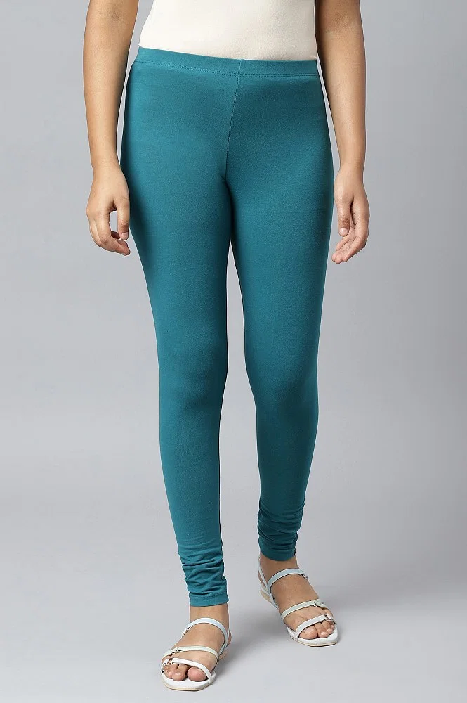 Buy Turquoise blue Leggings for Women by Tag 7 Plus Online