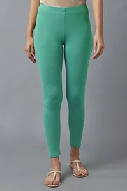 Buy LADYBITE Women and Girls Sea Green Solid Cotton Lycra Blend