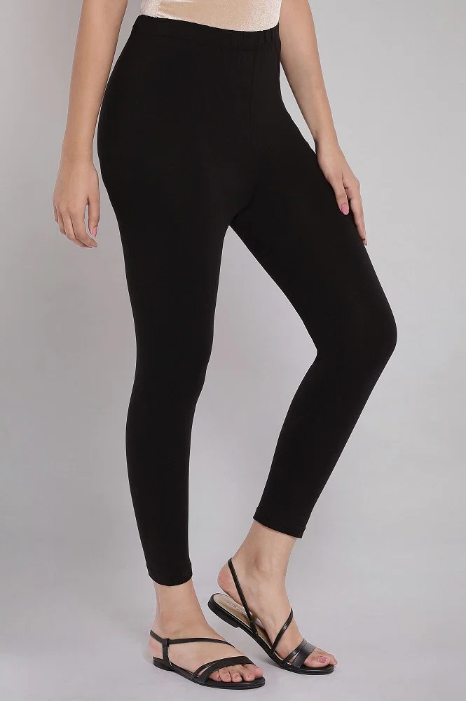 Buy Crepeon Incredibly Personal Women's Super 100% Cotton Elastane Stretch Leggings  Black And Skin with Ultrasoft Waistband (Pack of 2) (L) Online at Best  Prices in India - JioMart.