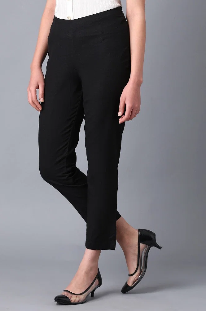 Wide Waist Band Knit Crepe Flare Pants (6 Pack) - Highwaisted - 92%  Polyester / 8% Spandex, 7315571