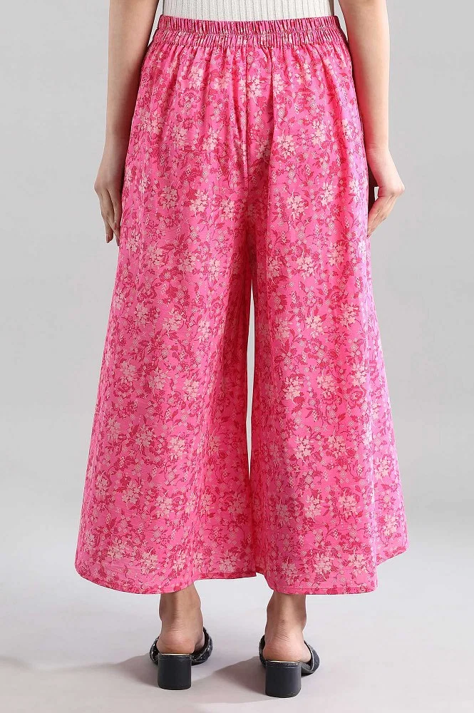 Buy Pink Flared Culottes Online - Aurelia