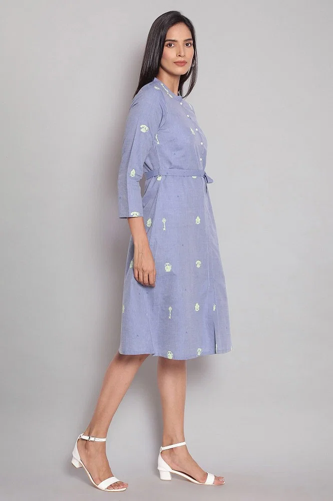 Chambray a line outlet dress