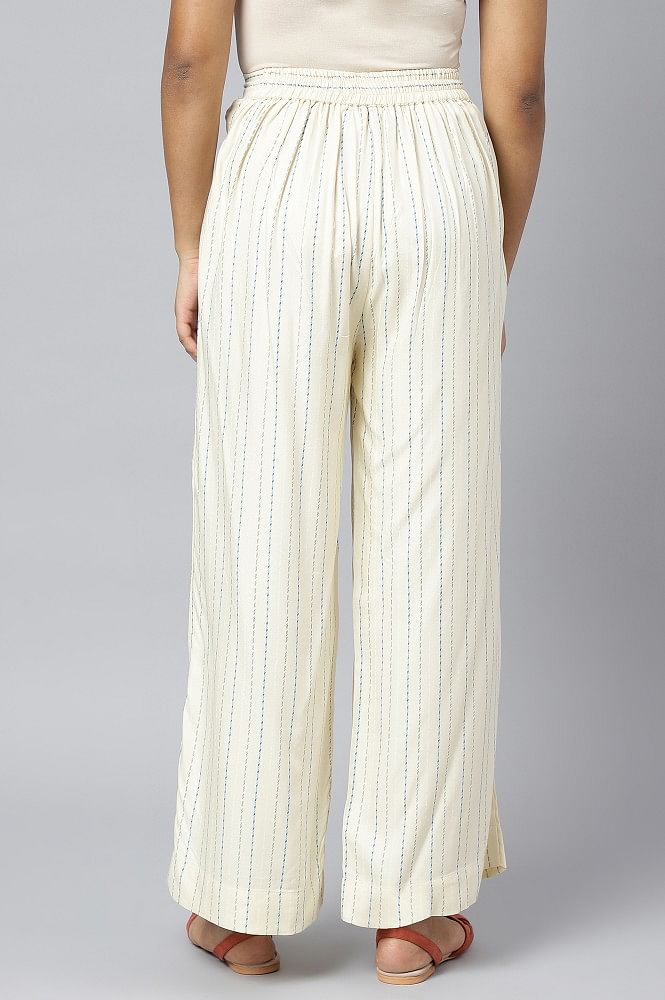 Bonnie Pants - High Waisted Tailored Wide Leg Pants in White | Showpo USA
