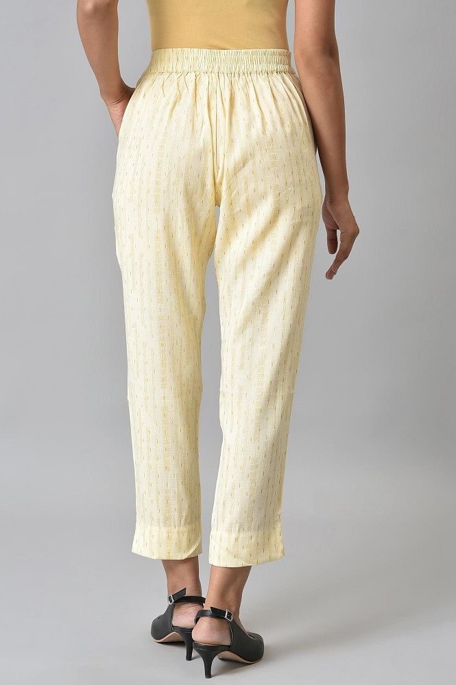 Buy Elleven from Aurelia Purple Cotton Pants for Women Online @ Tata CLiQ