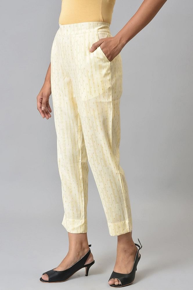 Buy Aurelia Black Cotton Pants for Women Online @ Tata CLiQ