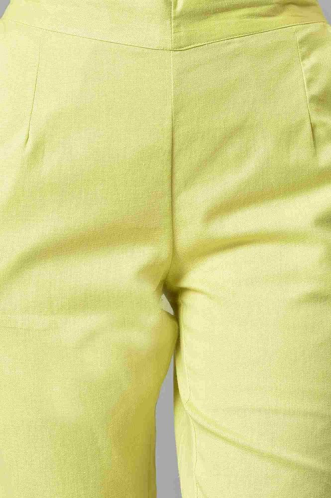 Lime Green Crinkled Button Down Shirt With Pants Casual Coord   ADFYSNCRS620  Cilorycom