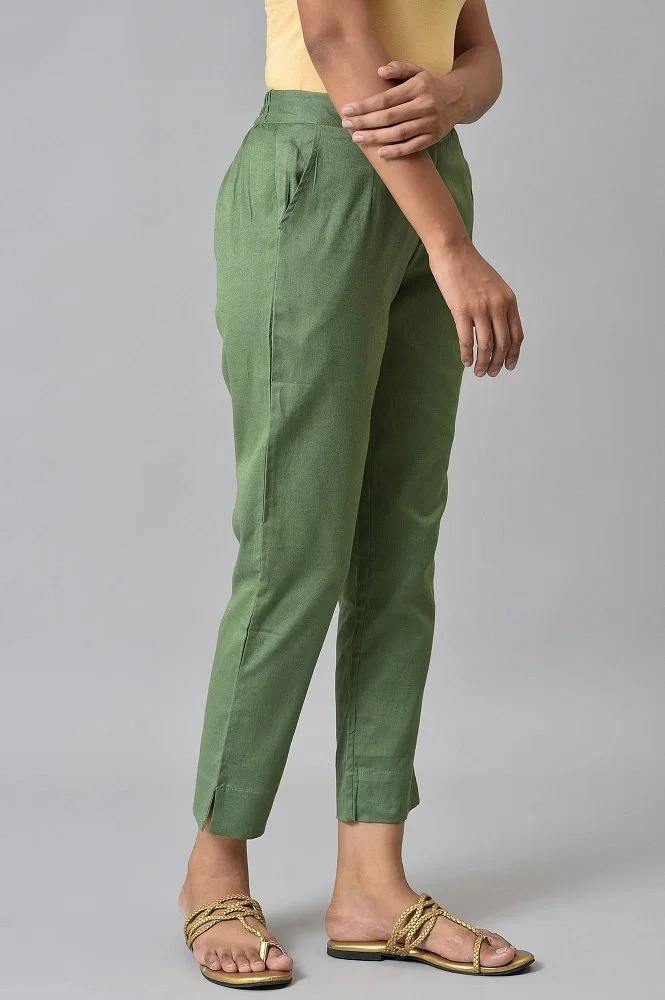 Peach Green Women Trousers Chinos  Buy Peach Green Women Trousers Chinos  online in India
