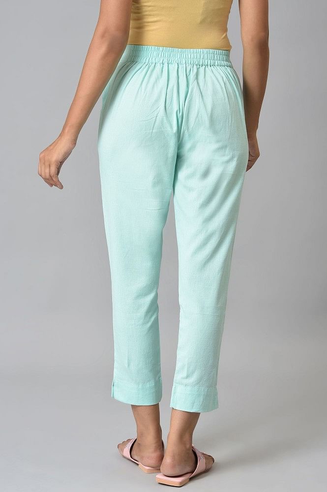 Buy Cotton Ankle-Length Trousers online | Looksgud.in