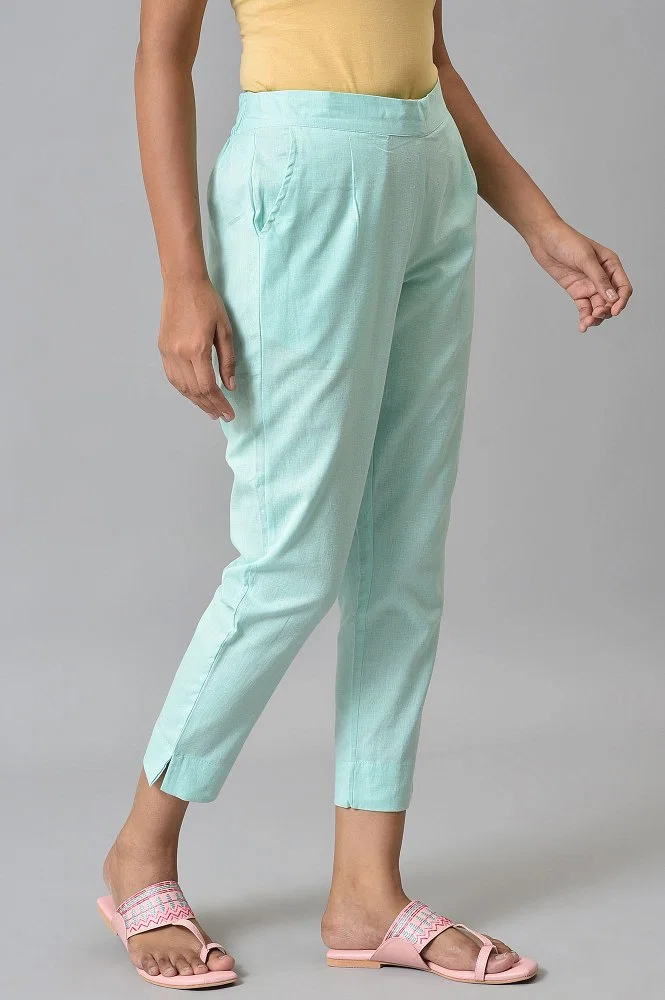 Buy Natural Ankle Length Aurelia Trousers Online - Aurelia