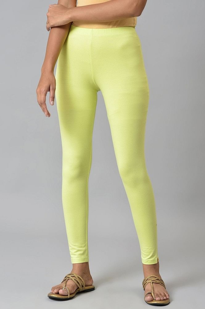 Schminke 🍉 Neon 3/4 legging crop Spandex bright fluoro UV fluorescent  leggings | eBay