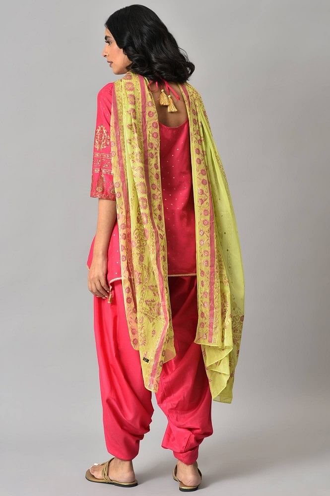 Adara Khan Work And Contrast Dhoti Pant Set | Men, Kurta Sets, Embroidered,  Yellow, Sequin, Kurta: Jacquard, Round Colla… | Dhoti pants, Pants set,  Types of sleeves