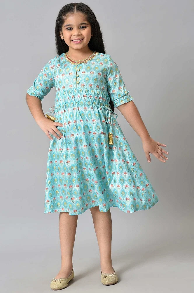 Buy April Cornell Girl Dress . Floral Girl Dress. Girl . Size 5-6 Online in  India 