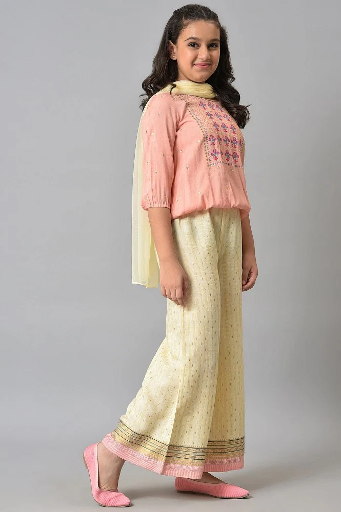 Girls Top and Pant Set, Color : Red, Pink, Green, Grey, Peach, Yellow at Rs  280 / Piece in Kolkata