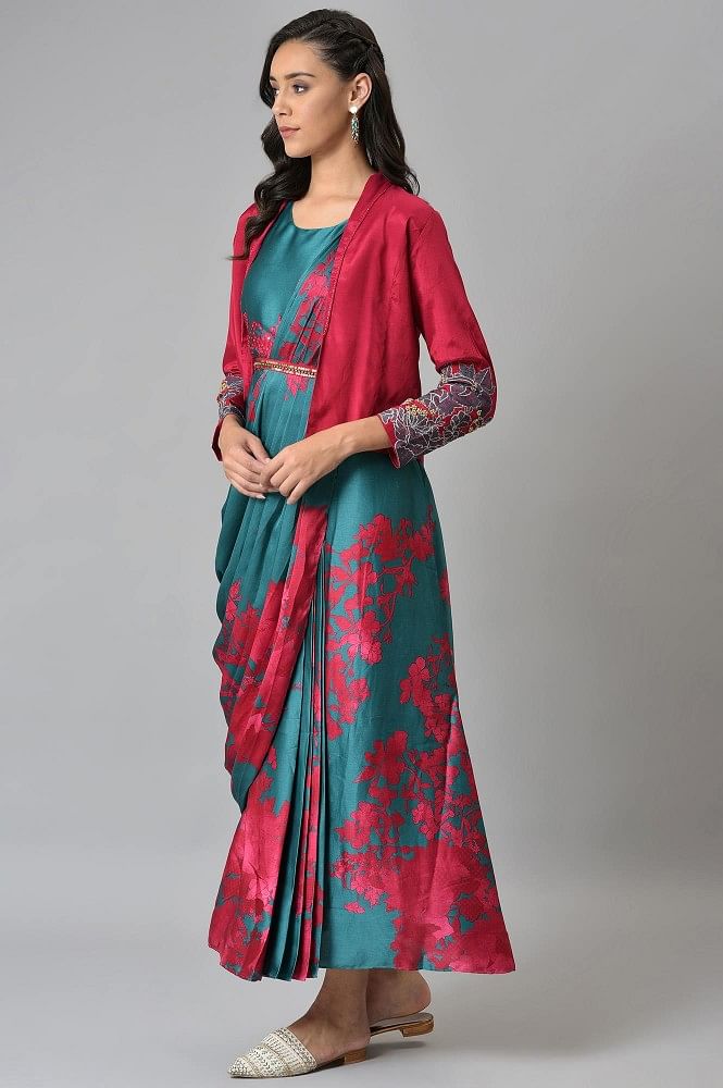 Lai traditional indian sari jacquard women dress suit India | Ubuy