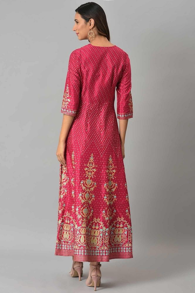 網上選購Trendyol Dark Pink Woven Dress with a Belt and Grand Collar Button  Detail 2024 系列| ZALORA香港