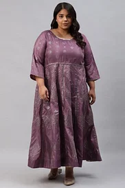 Fsqjgq Short Summer Dresses Female A Line Silk Material Selling Indonesia  Wear Clothing Purple Size Xl