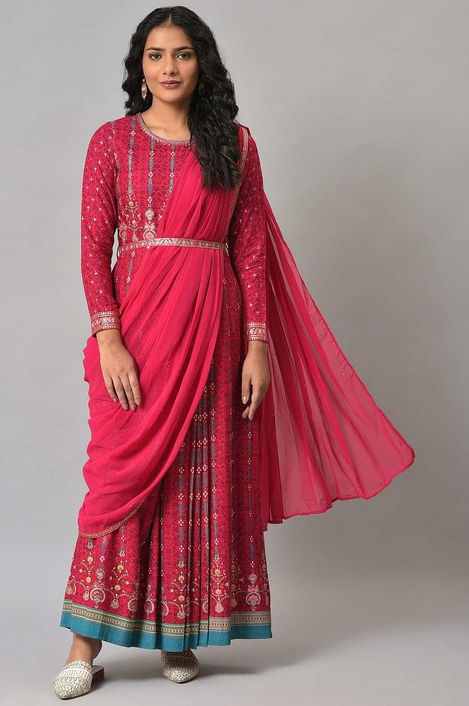 Buy Designer Satin Silk Saree Endless Color Option Bridal Bridesmaids Wear  Sari Blouse Party Wear Satin Saree Stitched Blouse&pre-draped Online in  India - Etsy | Satin saree, Saree look, Saree wearing styles