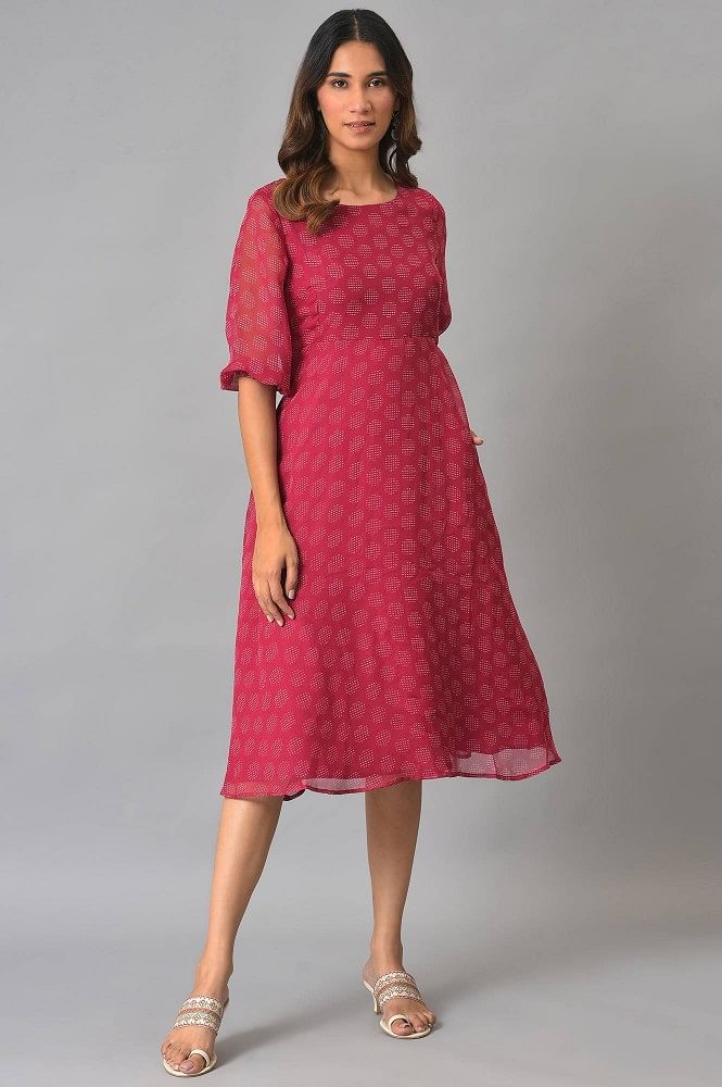 EDISHNAL Women Maxi Pink Dress - Buy EDISHNAL Women Maxi Pink Dress Online  at Best Prices in India | Flipkart.com